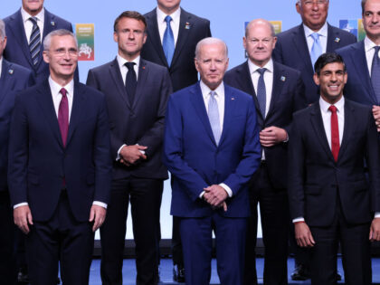 Leaders from NATO member countries pose for an official photo on the opening day of the annual NATO Summit in Vilnius, Lithuania, on Tuesday, July 11, 2023. Turkey agreed to support Sweden's NATO bid in a major breakthrough for the military alliance's push to strengthen its defenses following Russia's invasion of Ukraine. …