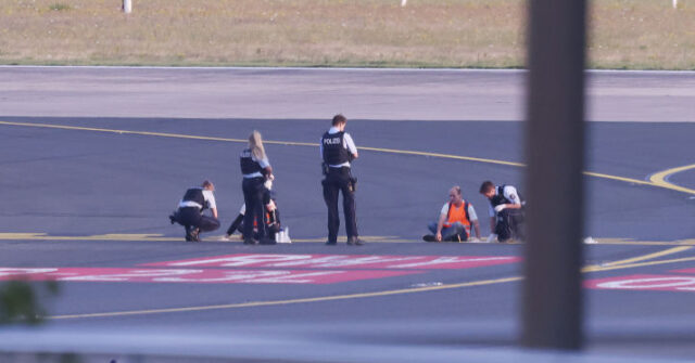 Climate Extremists Glue Themselves to German Airport Runways