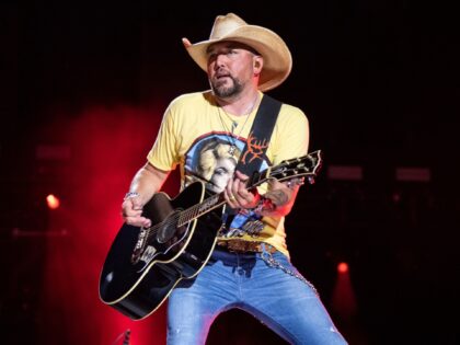 FILE - Jason Aldean performs during CMA Fest 2022 in Nashville, Tenn., on June 9, 2022. Country Music Television removed Aldean's music video for the newly released single “Try That in a Small Town." (Photo by Amy Harris/Invision/AP, File)