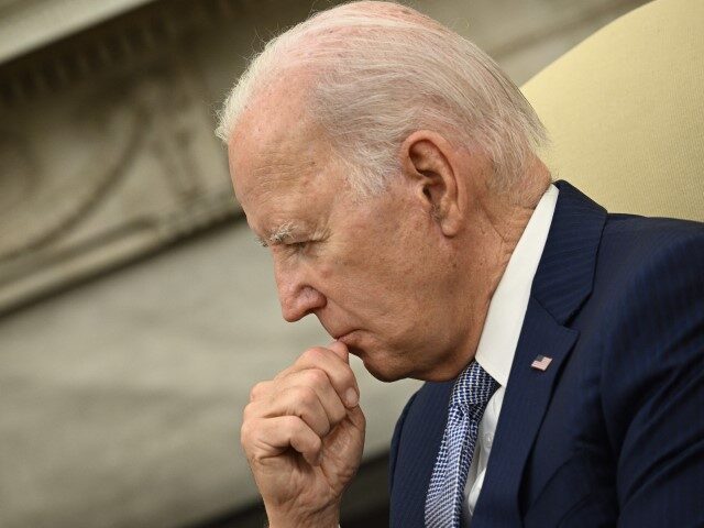 President Joe Biden looks on as Italian Prime Minister Giorgia Meloni, not pictured, speak