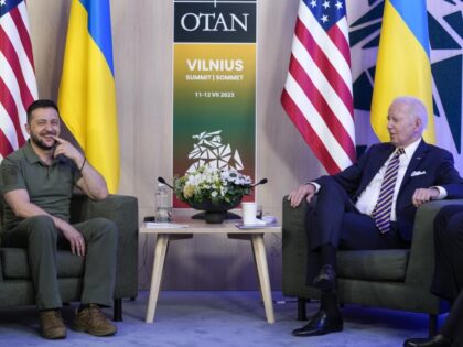 President Joe Biden meets with Ukraine's President Volodymyr Zelenskyy on the sidelin