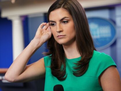 CNN White House correspondent Kaitlan Collins is seen in the Brady Briefing Room of the Wh