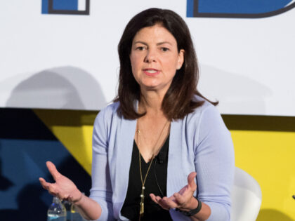 WASHINGTON, DC, UNITED STATES - 2017/06/28: Former Senator Kelly Ayotte speaking at the Center for a New American Security's annual conference in Washington, DC. (Photo by Michael Brochstein/SOPA Images/LightRocket via Getty Images)