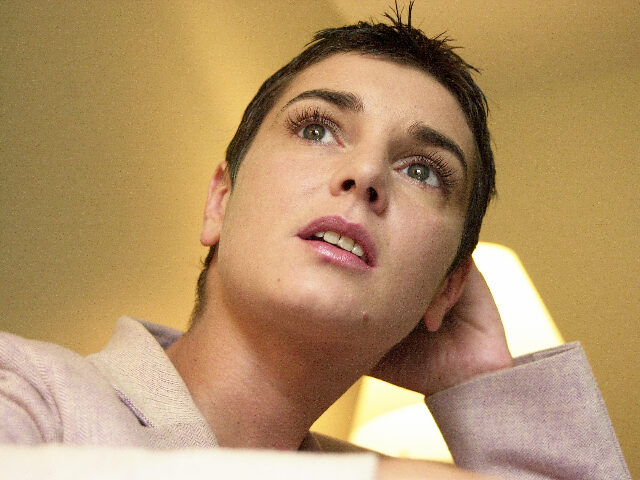 UNITED STATES - AUGUST 29: Sinead O'Connor talks about her latest CD at the Shoreham Hotel on W. 55th St. (Photo by Thomas Monaster/NY Daily News Archive via Getty Images)