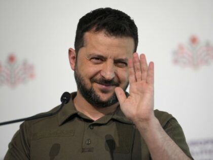 Ukraine's President Volodymyr Zelenskyy addresses a media conference during the European Political Community Summit at the Mimi Castle in Bulboaca, Moldova, Thursday, June 1, 2023. Leaders met in Moldova Thursday for a summit aiming to show a united front in the face of Russia's war in Ukraine and underscore support …