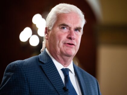 UNITED STATES - MAY 30: House Majority Whip Tom Emmer, R-Minn., prepares for a television