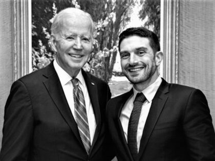 President Joe Biden and Alex Soros (@alexsoros/Instagram)