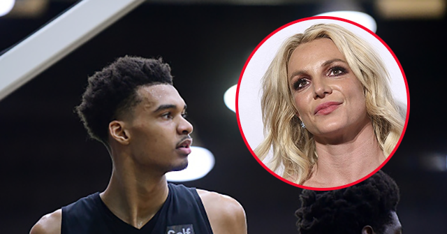 NextImg:Video Shows Britney Spears Inadvertently Struck Herself in the Face During Altercation with Victor Wembanyama's Security Detail