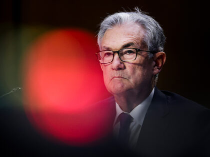Federal Reserve Chairman Jerome Powell testifies before the Senate Banking Committee on September 28, 2021, in Washington, DC. (Kevin Dietsch/Getty Images)