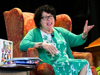 FILE. Supreme Court Justice Sonia Sotomayor addresses attendees of an event promoting her