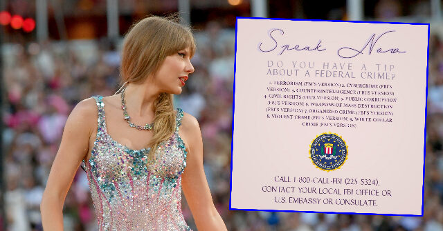 FBI Posts Mock Taylor Swift Album Cover Asking for Crime Tips