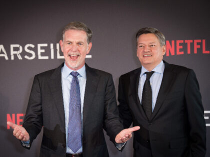 MARSEILLE, FRANCE - MAY 04: (L-R) Reed Hastings (Netflix CEO) and Ted Sarandos (Netflix Ch