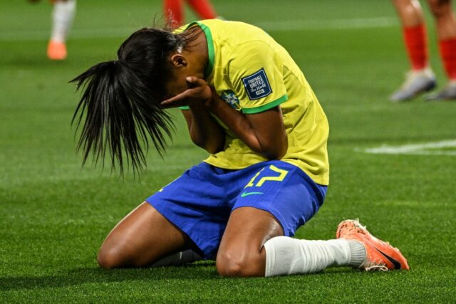Brazil midfielder Ary Borges was emotional after scoring a hat-trick against Panama