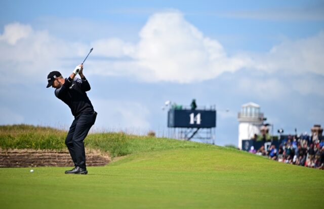 Brian Harman surged clear at the top of the British Open leaderboard on 10 under par