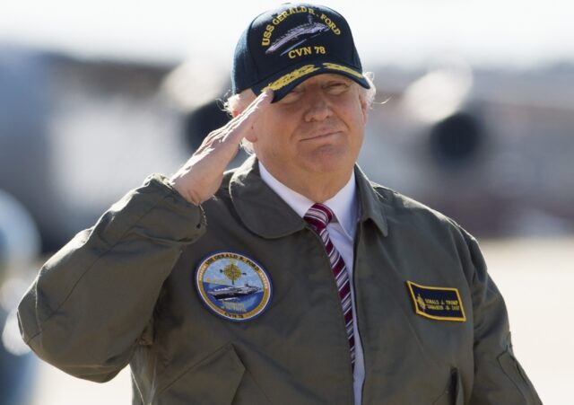 Donald Trump would regularly salute the military during his presidency, but he has also be