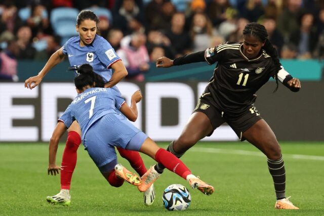 France and Jamaica played a physical women's World Cup match