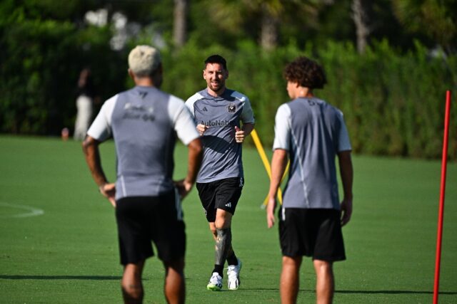 Lionel Messi trained with his new Inter Miami teammates in Fort Lauderdale