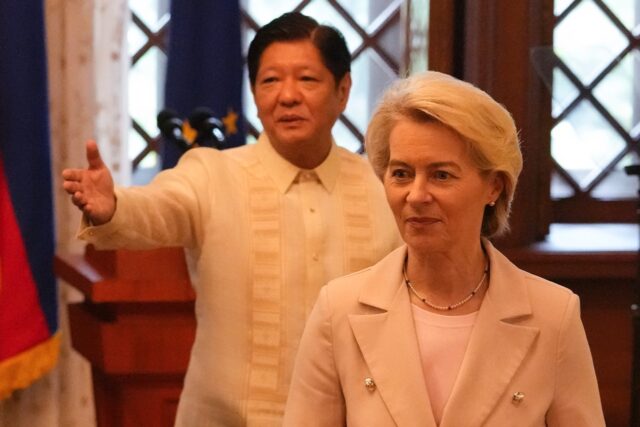 Philippine President Ferdinand Marcos Jr. and European Commission President Ursula von der