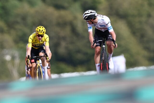 Slovenian rider Tadej Pogacar wins stage 20 of the Tour de France, but Jonas Vingegaard is