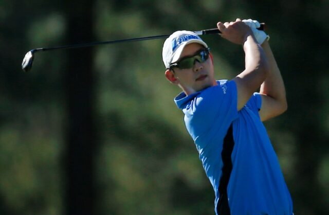 South Korean Noh Seung-yul on the way to the first-round lead in the PGA Tour Barracuda Ch