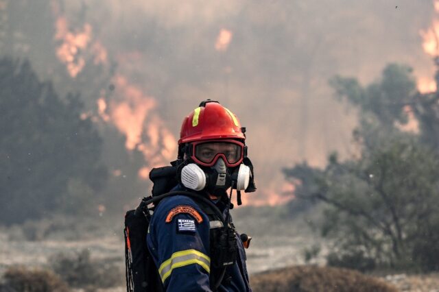 Thousands of people have fled the flames on the Greek island of Rhodes at the weekend