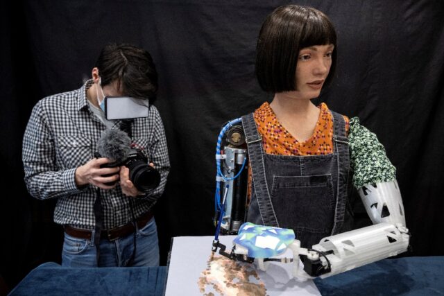 Ultra-realistic robot artist Ai-Da and other robots will join the summit looking at how to
