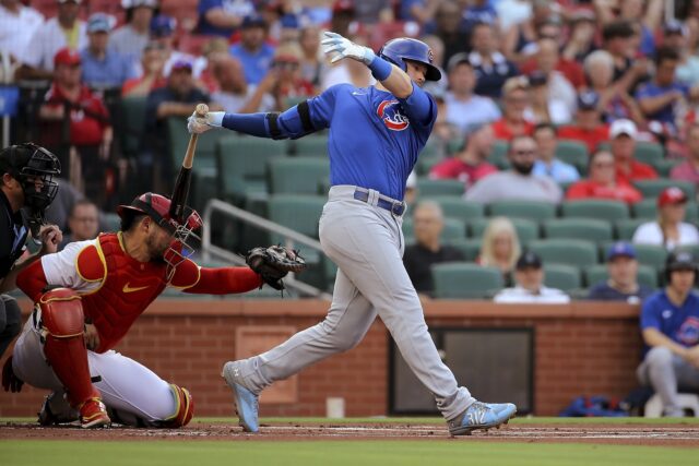 Cubs' Happ Hits Cardinals Catcher Contreras In Head With Follow-through ...