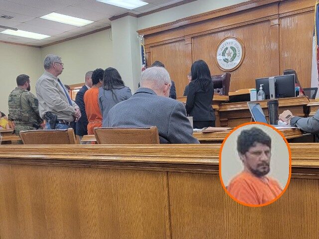 Francisco Oropeza pleads not guilty to Capital Murder in Coldspring, Texas. (Bob Price/Breitbart Texas)
