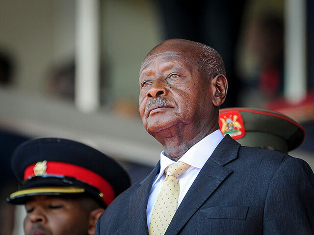 Uganda's President Yoweri Museveni attends the state funeral of Kenya's former p