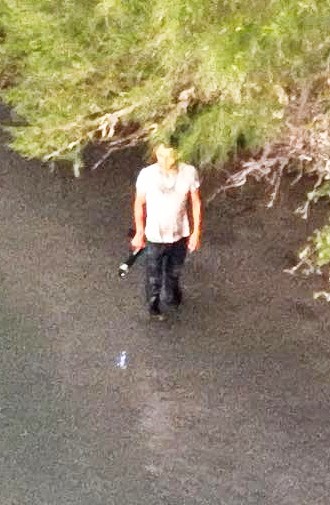 Armed Smuggler on US bank of Rio Grande. (Texas Department of Public Safety)