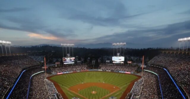 Hilary causes optical illusion that makes Dodger Stadium appear flooded