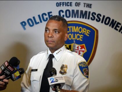 Hunter - Baltimore Police Commissioner Darryl DeSousa during a news conference on May 9, 2018, at Police Headquarters. He was charged on May 10, 2018, by federal prosecutors with three misdemeanor counts of failing to file federal taxes. (Amy Davis/Baltimore Sun/Tribune News Service via Getty Images)