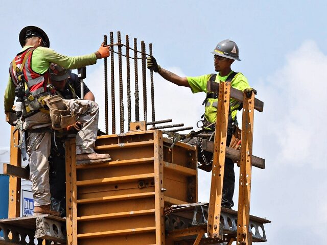 ORLANDO, FLORIDA, UNITED STATES - 2021/07/24: Workers are seen as construction progresses