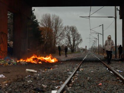 CALAIS, FRANCE - DECEMBER 31: Migrants coming from African and Middle-Eastern countries st