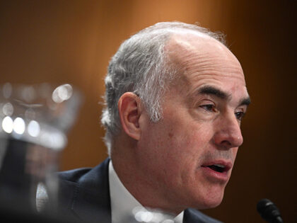 Senator Robert Casey (D-PA) speaks during a US Senate Committee on Environment and Public