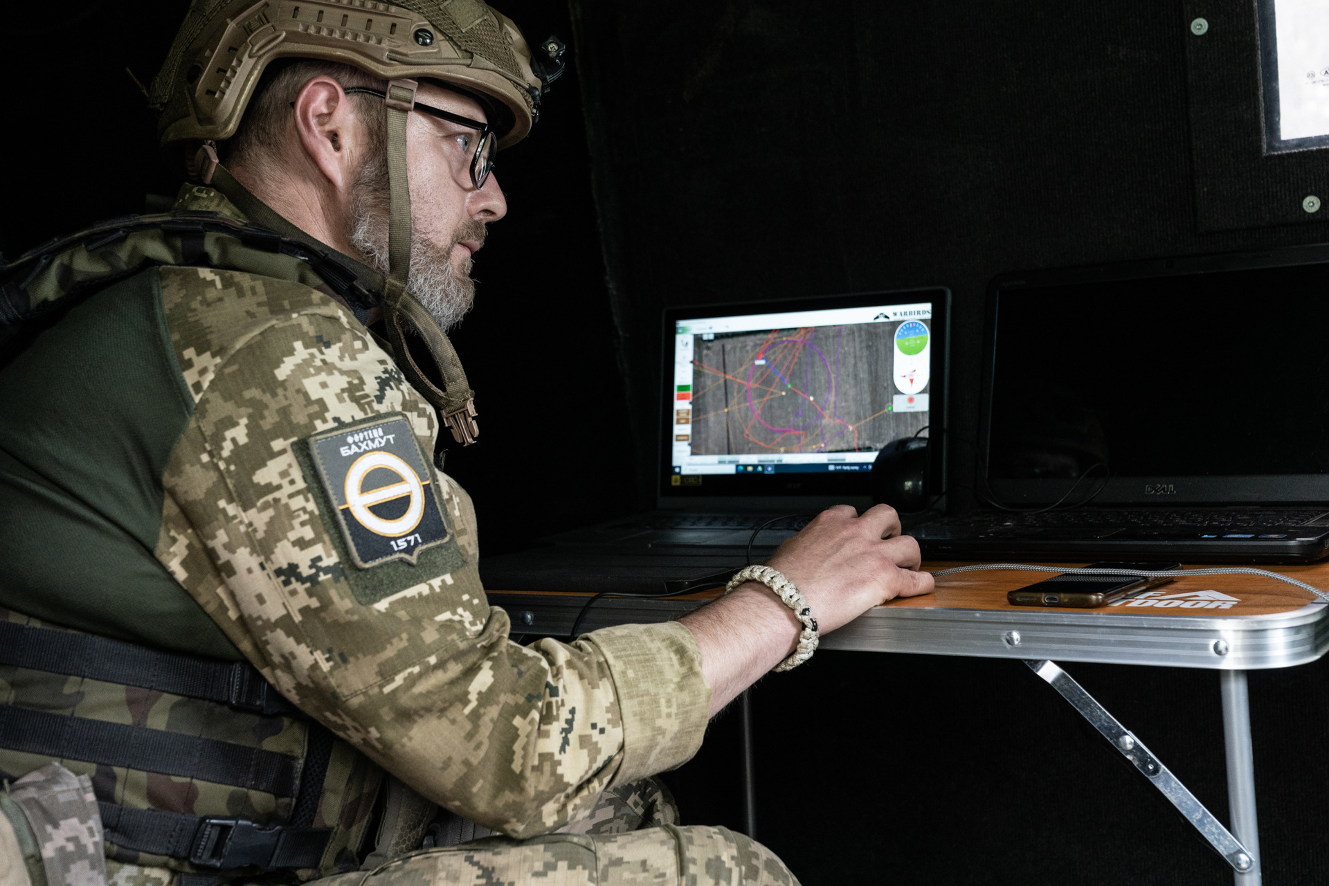 DONETSK REGION, UKRAINE - 2023/05/31: Member of Ukrainian Army Forces operates Aviation Systems of Ukraine Valkyrja drone designed and produced in Ukraine used for reconnaissance of Russian positions in undisclosed location near town of New York Donetsk region. (Photo by Lev Radin/Pacific Press/LightRocket via Getty Images)