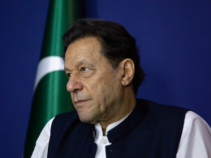 Imran Khan, Pakistan's former prime minister, during an interview in Lahore, Pakistan