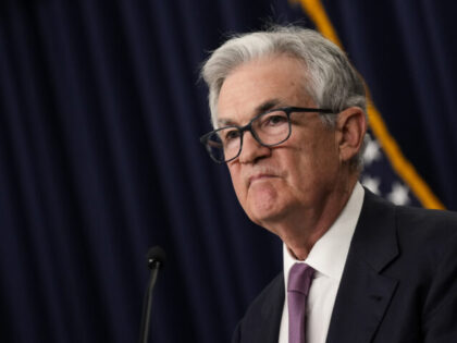 WASHINGTON, DC - JUNE 14: U.S. Federal Reserve Board Chairman Jerome Powell speaks during a news conference following a meeting of the Federal Open Market Committee (FOMC) at the headquarters of the Federal Reserve on June 14, 2023 in Washington, DC. After a streak of ten interest rate increases, Powell …