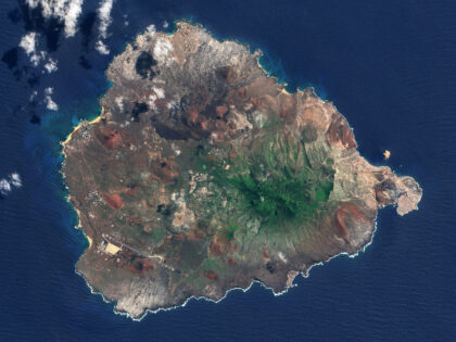 ASCENSION ISLAND, BRITISH TERRITORY - 23 APRIL 2020: Ascension Island, Atlantic Islands. (