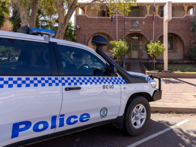 BROKEN HILL, AUSTRALIA - SEPTEMBER 24: A general view of the Police Station on September 2