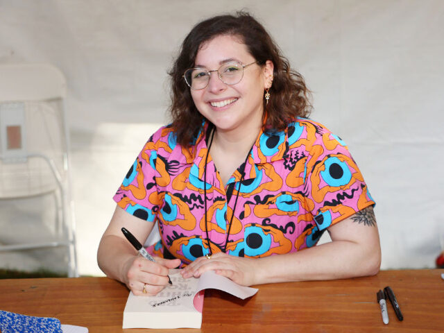 Casey McQuiston attends the Los Angeles Times Festival of Books at the University of South