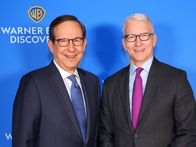 Chris Wallace of CNN’s Who’s Talking to Chris Wallace, Chris Licht, Chairman and CEO, CNN Worldwide and Anderson Cooper of CNN’s Anderson Cooper 360° attend the Warner Bros. Discovery Upfront 2022 arrivals on the red carpet at The Theater at Madison Square Garden on May 18, 2022 in New York …