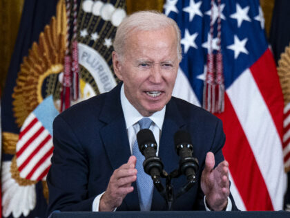 US President Joe Biden speaks during an event in the East Room of the White House in Washington, DC, US, on Tuesday, Aug. 29, 2023. Pharmaceutical giants spanning Bristol-Myers Squibb Co. to Pfizer Inc. and Eli Lilly & Co. are the first targets of Biden's historic foray into bargaining with …