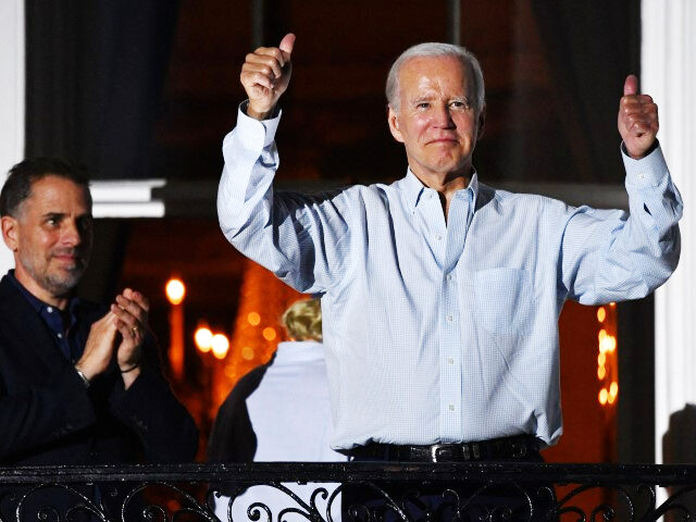 Joe Biden thumbs up and Hunter Biden 1