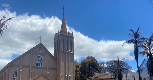 NextImg:VIDEO — 'Glory to God': Maui Church Remains Standing After Wildfires