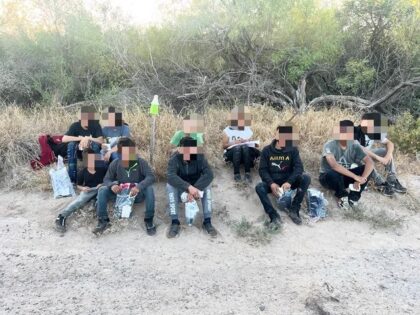 Texas DPS troopers find a group of ten abandoned migrant children near the border. (Texas Department of Public Safety)