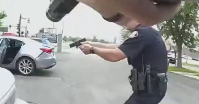 VIDEO: Body Cam Shows Officer with Handgun Take Out AK-47 Attacker
