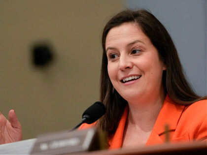 FILE - Rep. Elise Stefanik, R-N.Y., speaks during the House Select Committee on Intelligence annual open hearing on world wide threats at the Capitol in Washington, March 9, 2023. The first Republican presidential primaries are nearly a year away and the candidate field is unsettled. But already, a shadow contest …