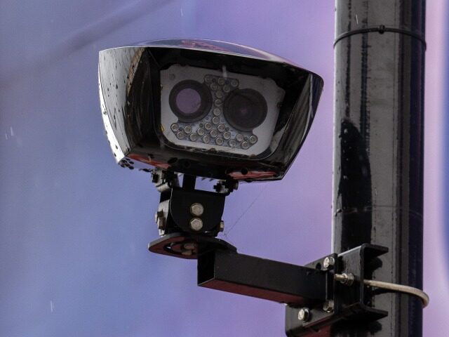 LONDON, ENGLAND - JULY 14: An Ultra Low Emission Zone (ULEZ) camera operates at the entran