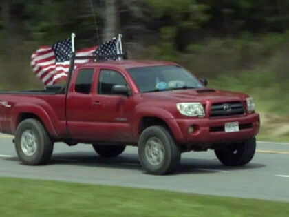 Virginia High School student's truck with flags_1 (1)